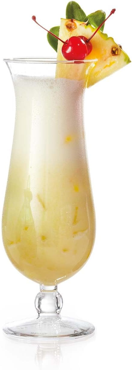 GET HUR-20-CL-EC Cheers - Break-Resistant Plastic Hurricane Glasses, 20 Ounce, 4 Pack, Clear