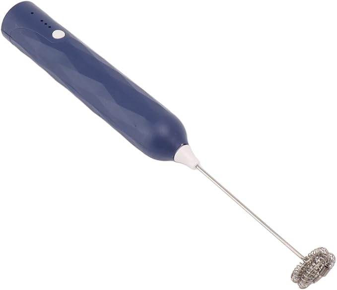 Small Household Egg Beater Mini Multifunctional Blender Handheld Electric Stirrer Foam Maker Whisk Cordless Milk Coffee Foamer (Blue)
