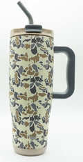Simply Southern | 40 oz Tumbler with Straw and Lid | Insulated Cup Reusable Stainless Steel Water Bottle Travel Mug Cupholder Friendly | Great Gifts (Camo Light)