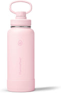 ThermoFlask Insulated Water Bottle with Spout Lid (32 oz, Blush) - Leakproof, Stainless Steel Water Bottle for Cold & Hot Drinks, Travel & Daily Hydration