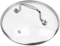 HEVSTIL 8-Inch Tempered Glass Lid – Heat Resistant to 220°C, Dishwasher Safe – Steam Vent & Cool-Touch Handle – Universal Fit for Pots, Pans & Skillets (Fits 8" Rim)