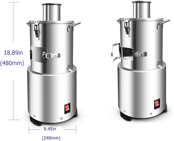 INTBUYING 110V Portable Whole Dry Garlic Peeling Machine 200W Thickened Stainless Steel Electric Garlic Peeler Automatic Powerful Garlic Separator for Home and Commercial Use