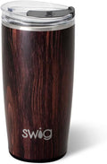 Swig Life 22oz Triple Insulated Highball Tumbler with Lid, Dishwasher Safe, Double Wall, and Vacuum Sealed Travel Coffee Mug Tumbler in Bourbon Barrel