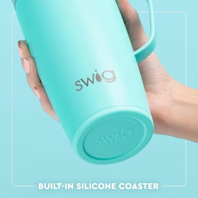 Swig Life 22oz Travel Mug, Insulated Tumbler with Handle and Lid, Cup Holder Friendly, Dishwasher Safe, Stainless Steel, Insulated Mug with Lid, Nurse Gifts for Women (Scrub Life)
