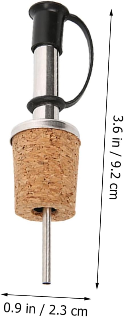 Ciieeo Stainless Steel Wine Pourer Cork Stopper – 8-Piece Set Liquor Bottle Pourer for Home Bars Easy Pour Spout for Wine and Oil Dispensing