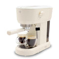 WILLOW Eco Series Espresso Machine with Milk Frother & Built-In Tamper, 15 Bar Coffee Maker with Hot Water Dispenser, 40oz Tank for Cappuccino & Latte - CREAM WHITE