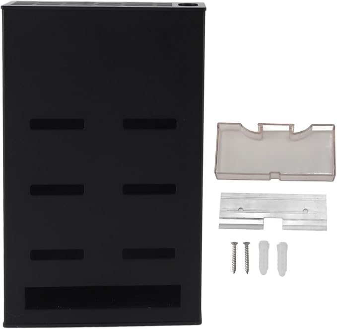 Wall Mounted Knife Block Space Aluminum, Quick Access Knife Holder with Rubber Padding for Kitchen, Chopsticks Spoon Holder, Multipurpose Storage Rack
