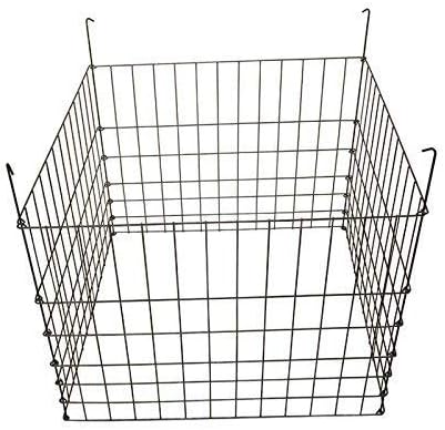 Garden Wire Compost Bin 30x30x24 inches, Black, Garden Bed Fencing