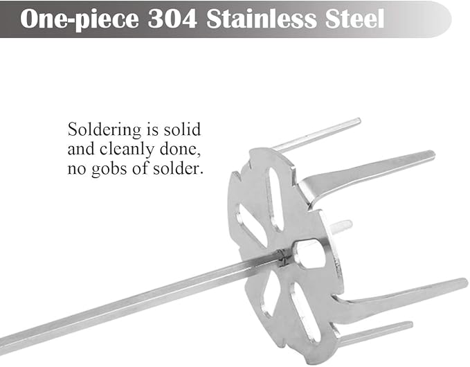 KAMaster Pork Puller Drill Attachment 304 Stainless Steel Meat Shredder Used with Standard Hand Drill for BBQ