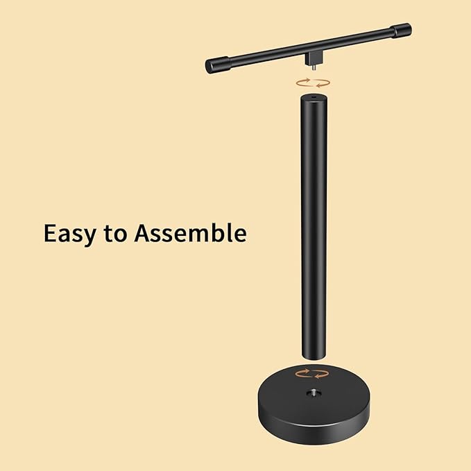 YUMORE Hand Towel Holder Stand Countertop Free Standing,Matte Black Hand Towel Rack for Bathroom Kitchen