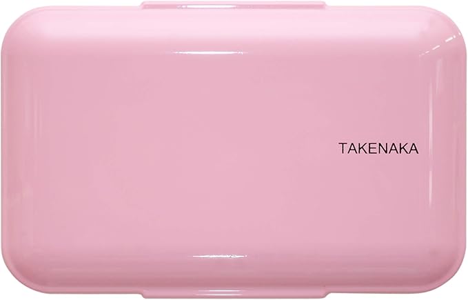 Bento Bite Box from TAKENAKA Japan, Made of Recycled Plastic Bottles for Eco, Sustainable Lunch Box from Japan (Candy Pink)