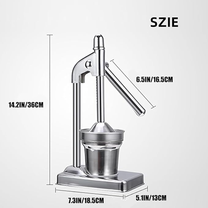 Cast Iron Juicer Hand Press, Cast Iron Manual Juicer,2025 New Stainless Manual Casts Iron Juicer, Heavy Duty Countertop Lime Citrus Crush Machine, Home, Kitchen, Bar