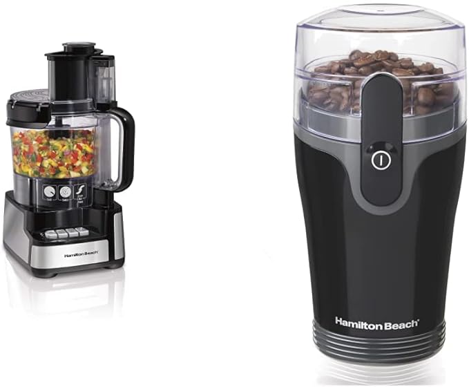 Hamilton Beach Stack & Snap Food Processor and Coffee Grinder Bundle