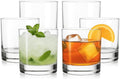LEMONSODA Lowball Marino Rocks Glass, Classic Bar Glassware for Mojito, Whiskey, Cocktail, Mocktails and Drinking Water Tumbler - 10oz (Set of 6)