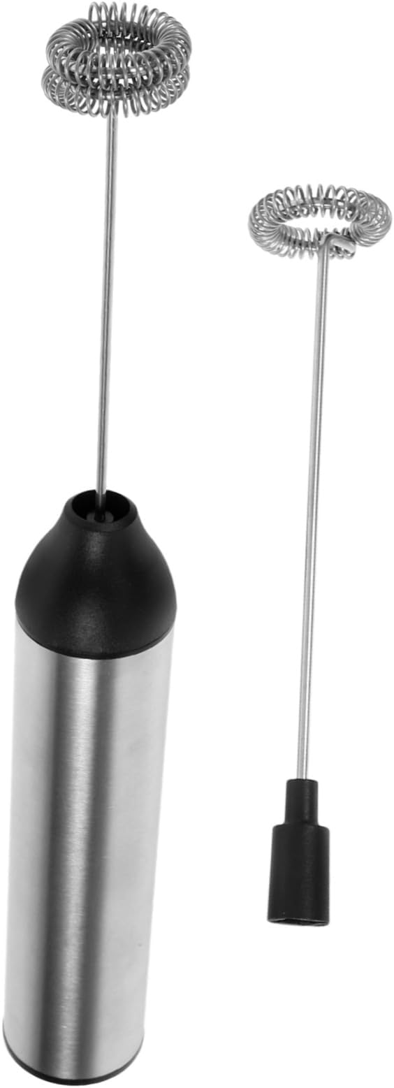 Healifty 1pc Rechargeable Milk Froth Machine Coffee Single À Frothing Mini Mixer Rechargeable Portable Simple Handheld Milk Frother Electric Foamer Egg Formula Mixer Silver