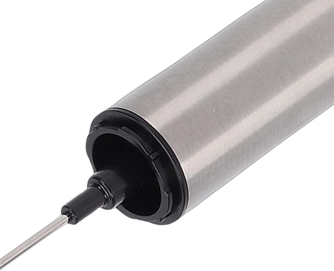 AMONIDA Milk Frother Wand, Stainless Steel Handheld Electric Whisk, USB Rechargeable Milk Frother with 800mAh Battery, Ideal for Coffee, Latte, Cappuccino, Hot Chocolate, Egg & Matcha