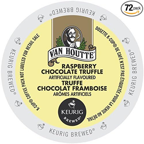 Van Houtte Cafe Raspberry Chocolate Truffle K-cup for Keurig Brewers (72 Count) - Packaging May Vary