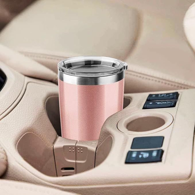 30oz Stainless Steel Travel Mug with Lid, 6 Pack Double Wall Vacuum Insulated Bulk Tumbler with 6 Straws, Powder Coated Coffee Cup Suitable for Vehicle Cup Holders(Assorted Colors)