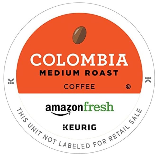 AmazonFresh 80 Ct. K-Cups, Colombia Medium Roast, Keurig K-Cup Brewer Compatible