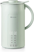 MOKKOM Nut Milk Maker, 42oz Automatic Almond Milk Machine for Homemade Plant-Based Milk, Oats, Soy, Dairy Free Beverages, Soy Milk Maker with Delay Start/Keep Warm/Self-Cleaning/Boiling, Green