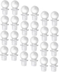 24pcs Glass Ball Stoppers Ball Wine Stoppers Wine Bottle Toppers for Bottles