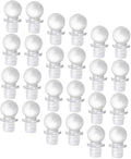 24pcs Glass Ball Wine Bottle Stoppers Portable Aroma Container Sealer with Silicone for Freshness Preservation and Beverage Protection