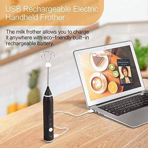 Drink Stirrer Tools Electric Milk Frother Automatic Egg Beater USB Charging Mixer 3 Settings for Coffee Drink Stirrer Tools