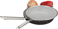 RSVP International Splatter Screen, One Size - Fine Mesh Stainless Steel, 10" in Diameter with 6.25" Handle |Keeps its Shape & Construction Over Time | Dishwasher Safe, 10 Inch, Multi Color