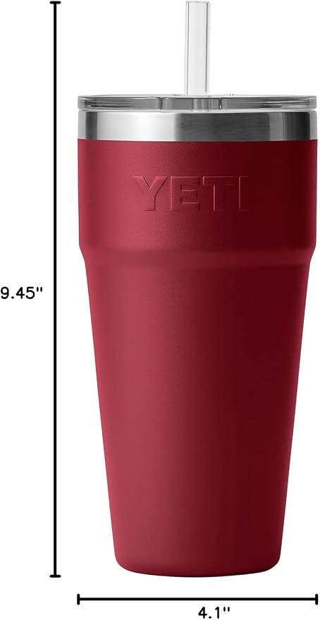 YETI Rambler 26 oz Straw Cup, Vacuum Insulated, Stainless Steel with Straw Lid | Vacuum Insulated