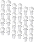 Unomor 24pcs Glass Ball Wine Stoppers Aroma Container Stoppers for Wine Bottles Glass Reliable Sealing for Freshness Convenient Decorative