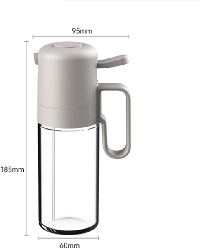 Oil Dispenser for Kitchen, 2 Pcs Glass Household Press Oil Sprayer for Cooking Kitchen Air Fryer Salad Barbecue Dispenser Bottle for Cooking