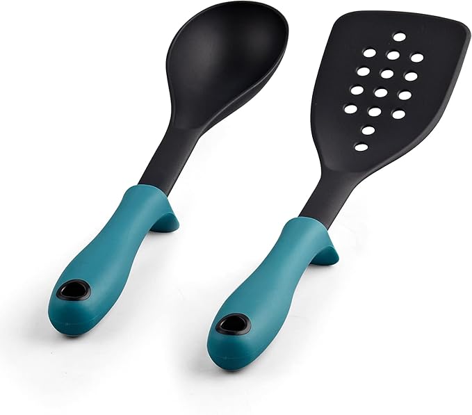 Cook N Home Professional Pots and Pans Nonstick Cookware Set, Kitchen Cooking Set with Frying Pans and Saucepans, Induction Compatible, 12-Piece, Turquoise