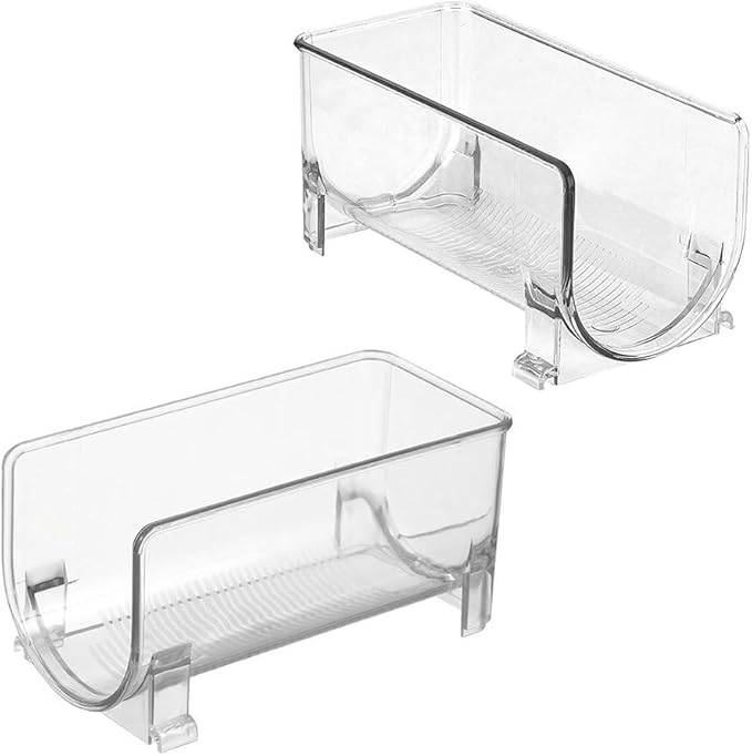 Cabilock Stackable Drawer Style Wine Rack 2-Pack Compact Bottle Holder Organizer 8.07X3.93X4.01In for Kitchen Bar Home Party Events