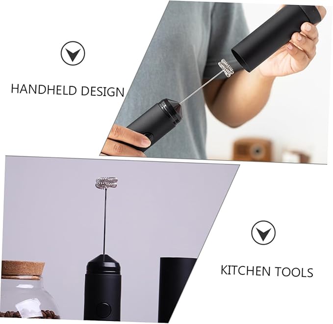 LIFKOME Handheld Electric Milk Frother Mixer Multi-Speed Whisking Tool for Lattes and Cappuccinos Portable Milk Foam Maker for Home Kitchen Use