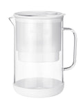 Waterdrop PT-09W 10-Cup Large Glass Water Filter Pitcher, Eco-Friendly, NSF/ANSI 53, 42 & 372 Certified Filter, Reduces PFOA/PFOS, Chlorine, Cadmium, Copper & Mercury, BPA-Free, Easy to Clean, White