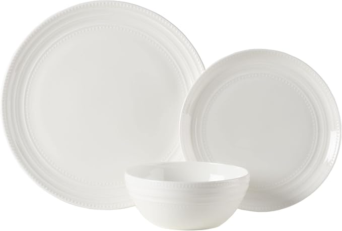 Mikasa Kamryn Vegan Bone Chip Resistant 12 Piece Dinnerware Set, Service for 4