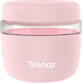 Tronco 24 oz Glass Food Storage & Lunch Bowl Containers with Airtight Lids | Leak & Spill Proof Meal Prep Container & Food Storage Jar for Lunch, Salad, Oats, Soup, BPA-Free, Microwave & Dishwasher Safe