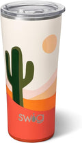 Swig Life 22oz Insulated Tumbler, Travel Coffee Tumbler with Lid, Cup Holder Friendly Travel Coffee Mug, Stainless Steel (Boho Desert)