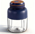 Portable Wireless Juicer Cup - 44 oz Cordless Blender with 38-Blade 18000 RPM High-Speed Motor, USB-C Rechargeable Personal Smoothie Maker for Gym, Travel, and Outdoors (Single Cup-Blue,44oz)
