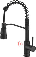 GIMILI Matte Black Touchless Kitchen Sink Faucet with Pull Down Sprayer, Motion Sensor Smart Activated Hands-Free Single Handle Kitchen Faucet