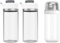 KITCHENDAO Precision Pour Glass Oil Dispenser and Glass Sugar Dispenser with Side Pour Spout