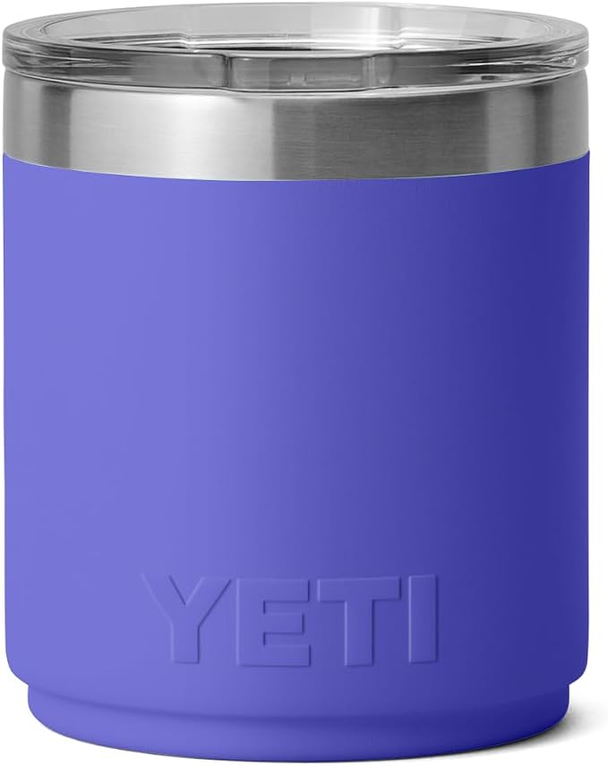 YETI Rambler 10 oz Stackable Lowball 2.0, Vacuum Insulated, Stainless Steel with MagSlider Lid, Ultramarine Violet