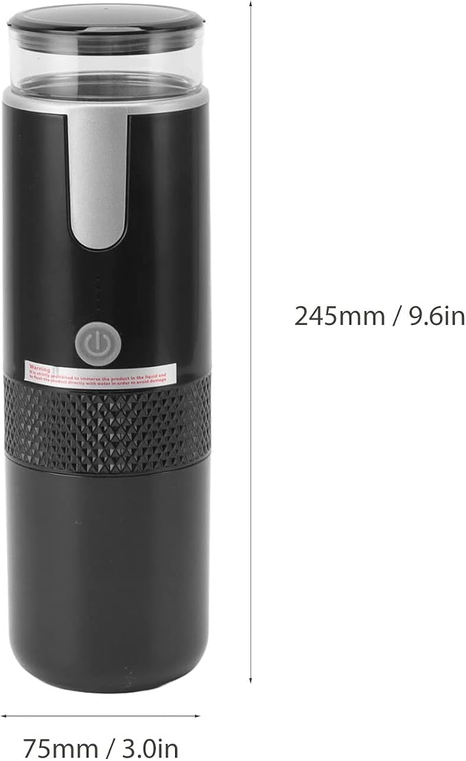 Battery Operated Coffee Maker, Portable Espresso Machine, Portable Coffee Maker, for Travel, Car, Camping, Office (Add Hot Water)