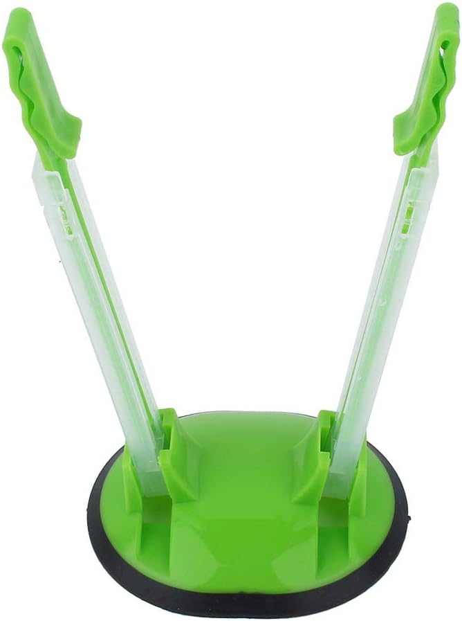 Adaptive Hands Free Baggy Rack Clip, Kitchen Food Storage Bag Opener Holder Anti Slip, Practical Durable For Food Prep Bag Plastic Freezer Bag Holder Stand (Green)