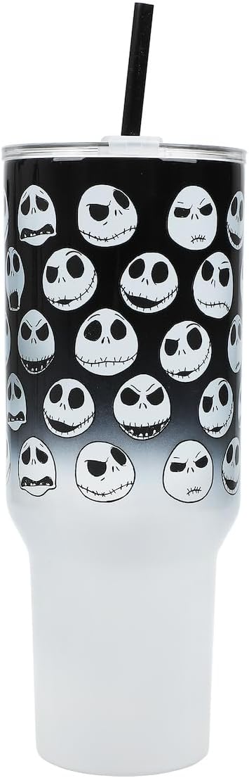 Bioworld Nightmare Before Christmas Jack Skellington 40 Oz Stainless Steel Tumbler