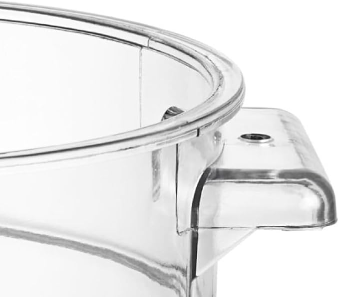 Soro Essentials- 8 qt. Polycarbonate Round Food Storage Container with Graduated Markings Clear Color- Stackable Storage Bin Food Container with Handle for Pantry Organizer Storage Kitchen Fridge