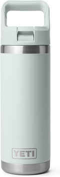 YETI Rambler 18 oz Bottle, Vacuum Insulated, Stainless Steel with Color Matching Straw Cap, Ridgeline