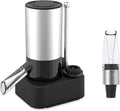 KITCHENDAO Rechargeable Electric Wine Aerator Dispenser and 2-in-1 Wine Aerator Pourer and Stopper