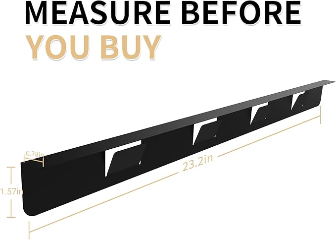 Stove Gap Covers 316 Stainless Steel,Stove Gap Filler,Heat-Resistant Oven Side Gap Filler,Between Stove and Counter Slide In Range Trim Kit for Kitchen,2 Pack (23.2” Matte Black)