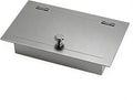 304 Stainless Steel Bin Cover, Countertop Trash can Lid, with a Central Pivot, the Lid can be Lifted, for Kitchen Cabinet, Bar & Bathroom(Silver)